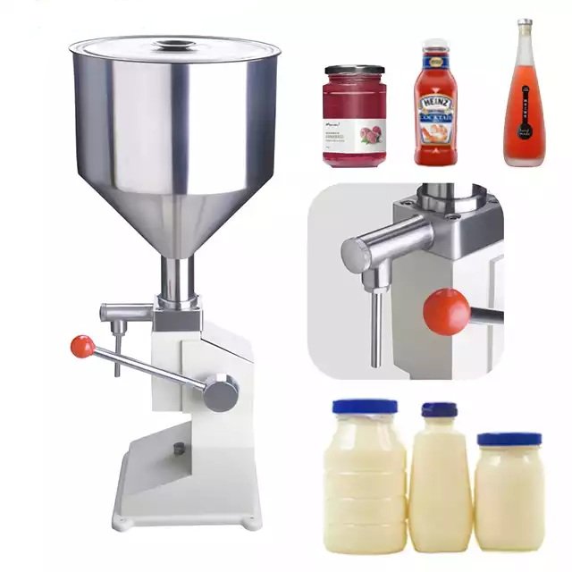 Manual Pneumatic Liquid Filling Machine - 5–50ml, Juice/Cream/Oil, Small Bottles