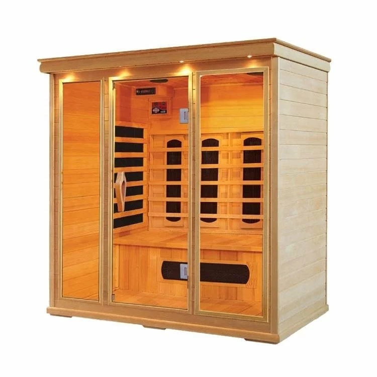 2–3 Person Red Cedar Far Infrared Sauna Room - 1900W Dry Steam Wood Cabin