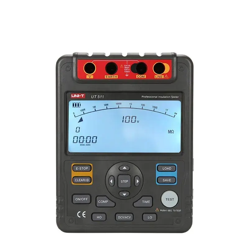 UNI-T UT511 Digital Insulation Tester - 10GΩ, DC 100–1000V, Data Logging