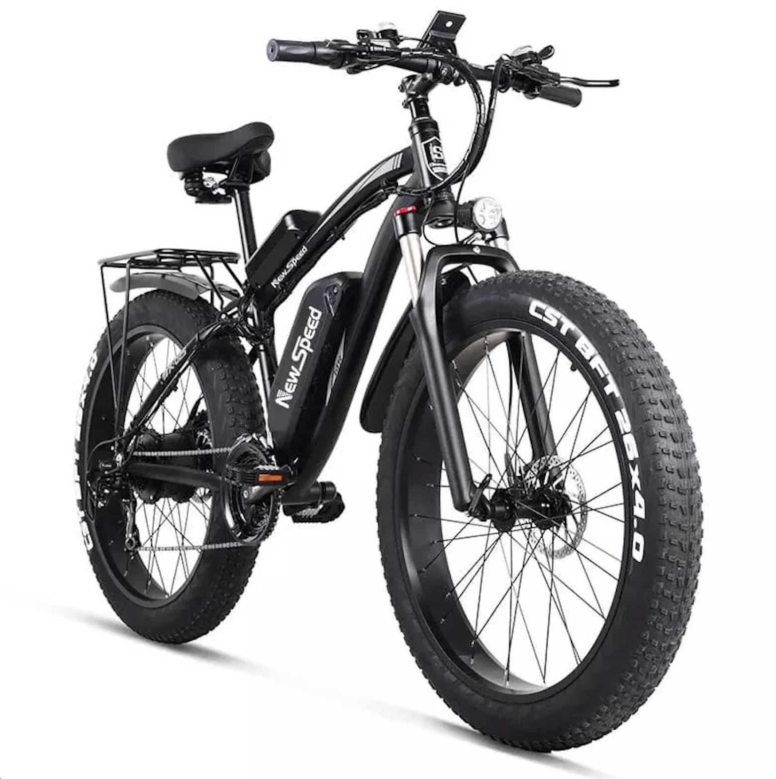 48V 300W Electric Fat Tire Mountain Bike (24-Speed)