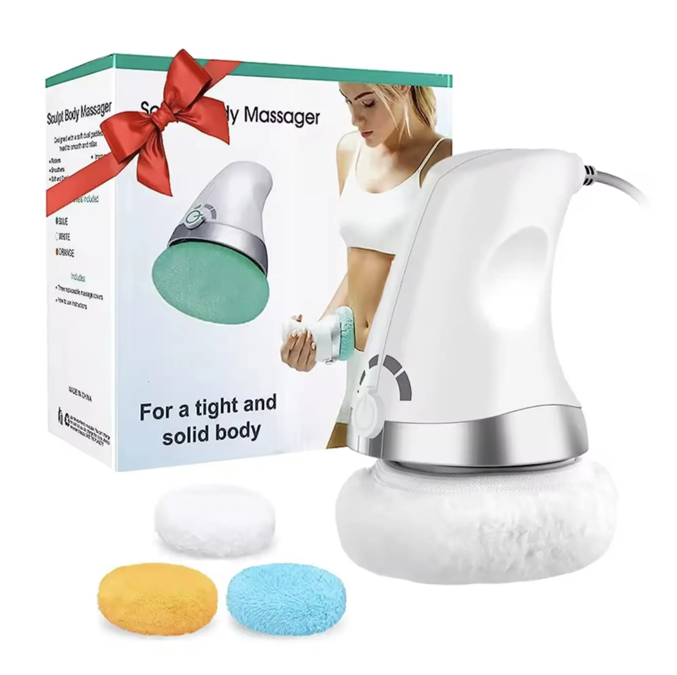 Handheld Vibro Body Sculpt Massager - 2400 RPM, Anti-Cellulite, Full Body