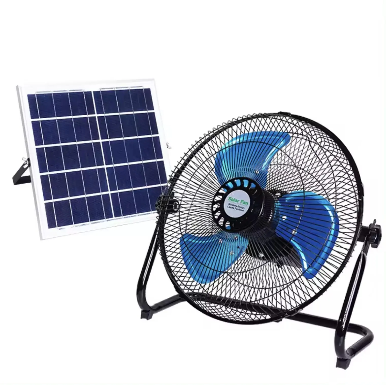 12-Inch Rechargeable Solar Standing Fan with 270° Rotation