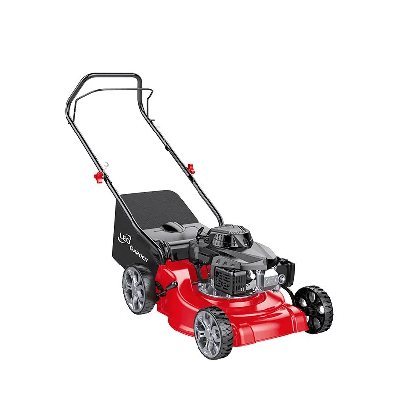 LEO 4-Stroke Petrol Lawn Mower (79cc, Self-Propelled, 18kg)