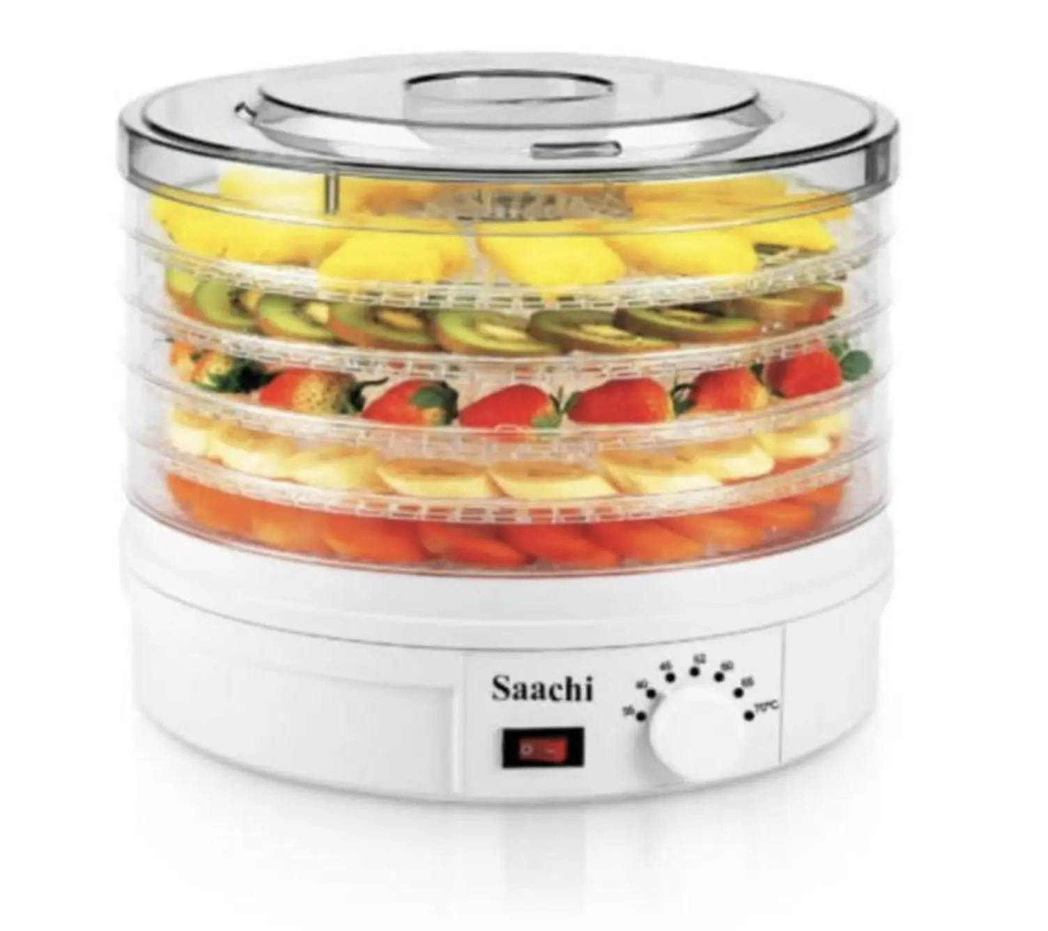 Saachi 5-Tray Food Dehydrator for Fruits, Vegetables & Herbs