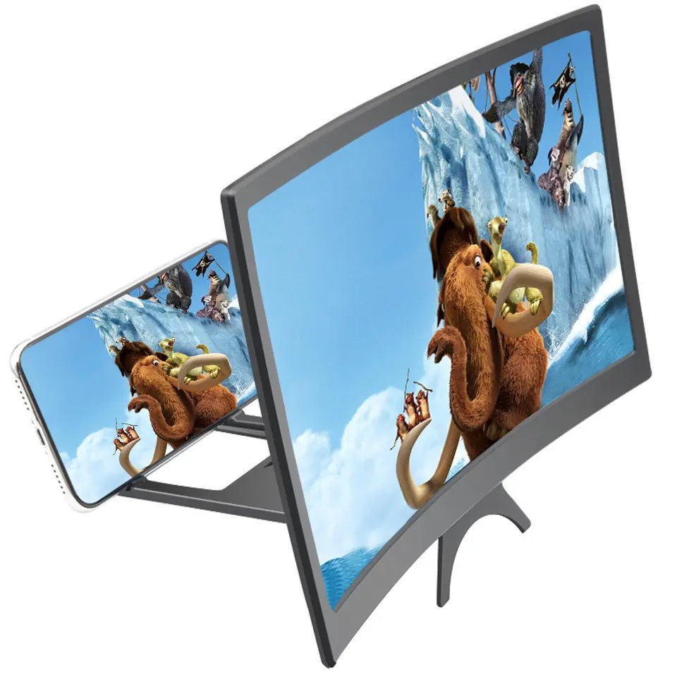 12-inch Curved HD Phone Screen Magnifier & Amplifier