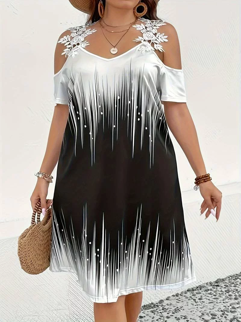 Women Dress Plus Size Casual Curve Dress