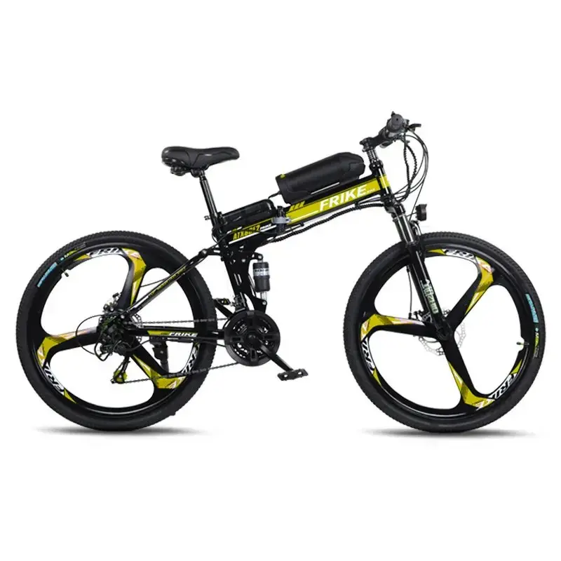 ZBL 26" Foldable Full Suspension Electric Mountain Bike (48V)