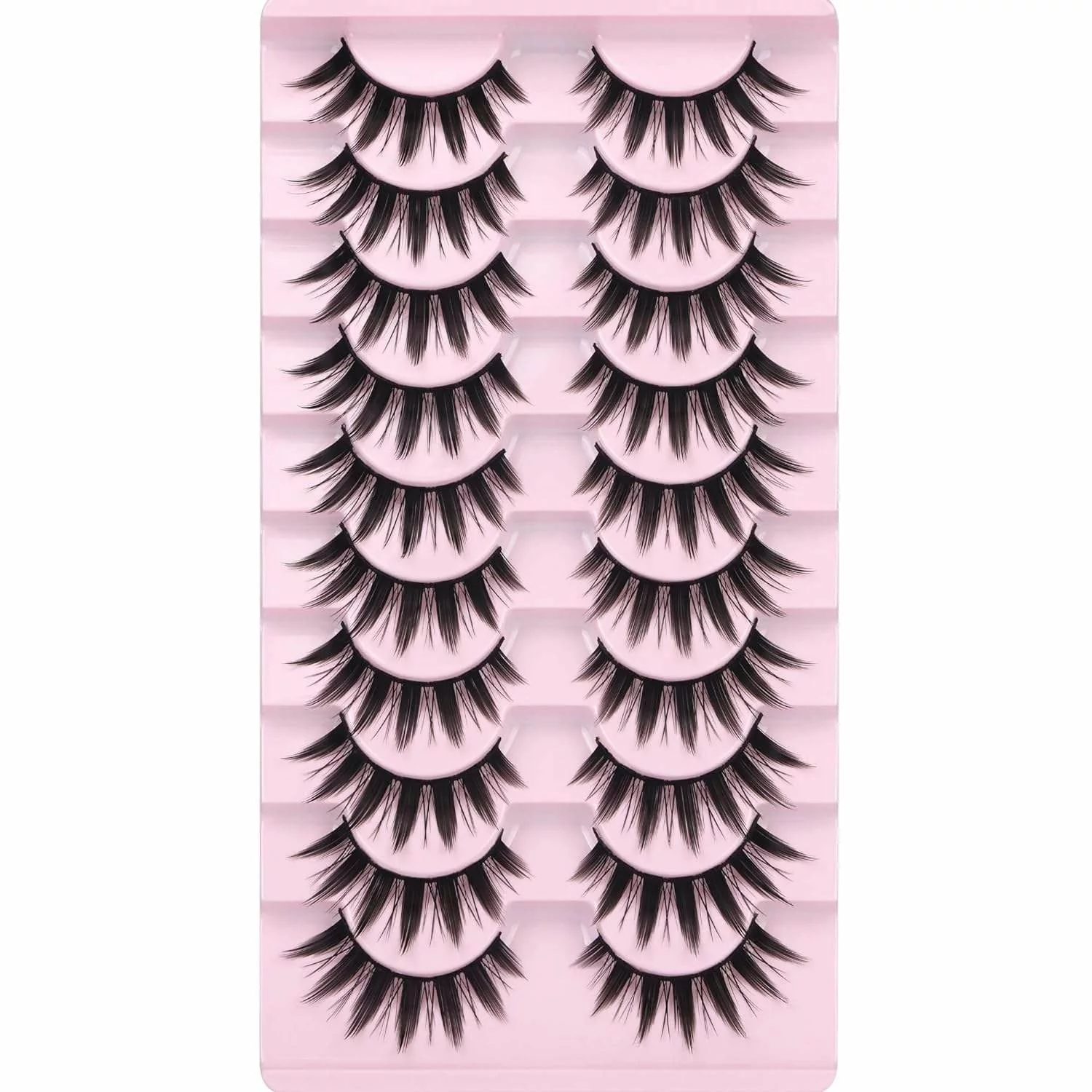 3D/5D D-Curl Synthetic Eyelashes (Black Cotton Band)