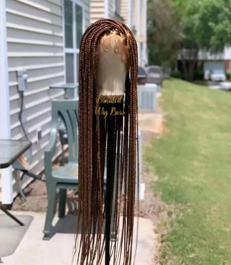 Pre-Braided Full Lace Front Wig (Box Braids Style)