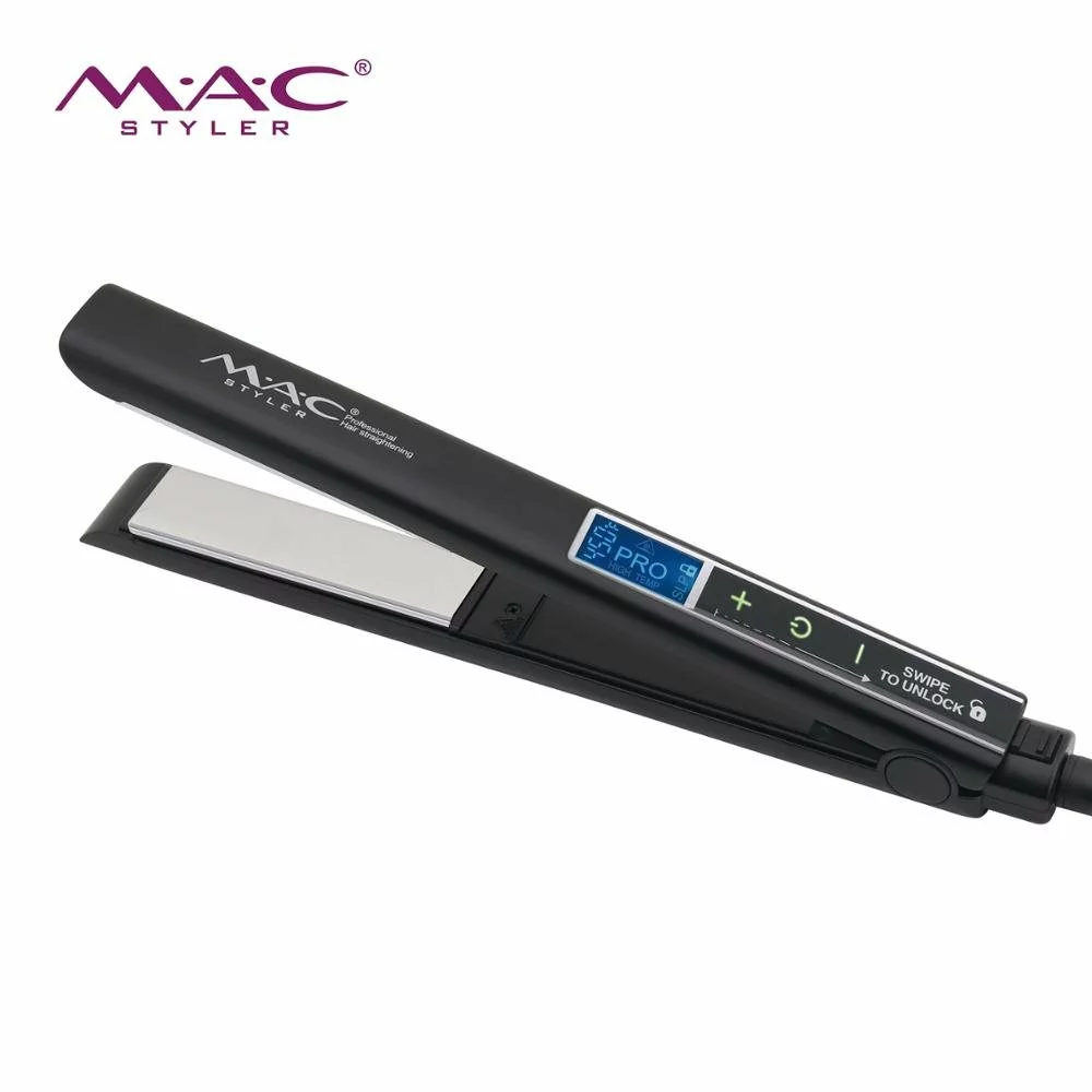 LCD Titanium Hair Straightener Flat Iron (230°C, 45W)
