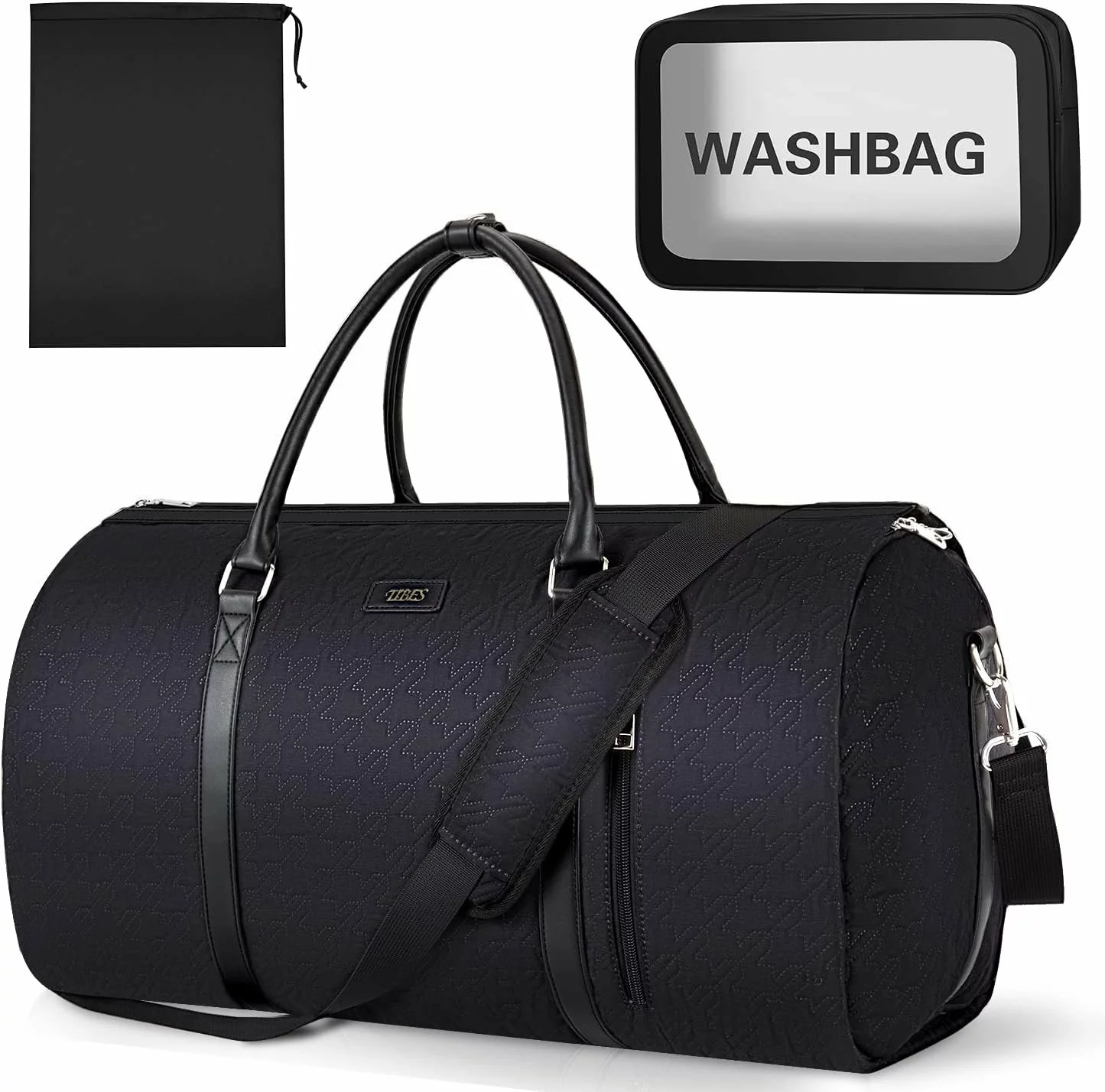 3-Piece Convertible Carry-On Garment Bag Set (2-in-1 Hanging Duffel)