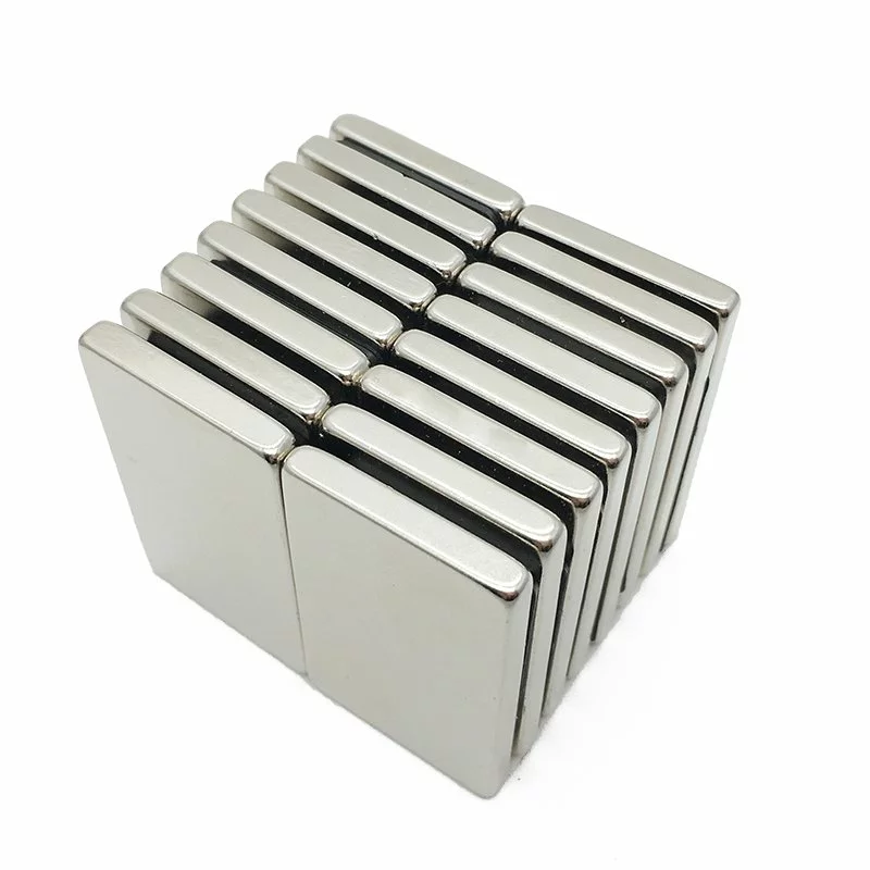 N52 Neodymium Block Magnets - 50x25x10mm, Super Strong Rare Earth, 80°C Max