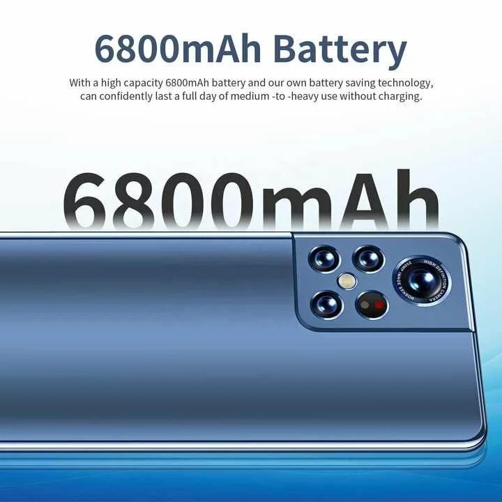 XINZY S22 Ultra Clone 5G Smartphone - 6.9" 90Hz, 12GB+512GB, 72MP Quad Cam, 6800mAh