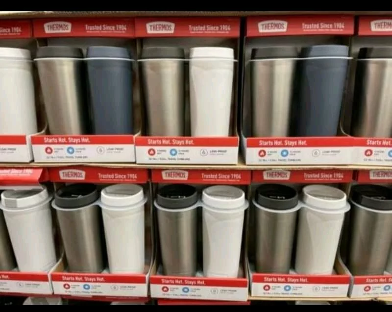 Vacuum Insulated Thermo Flask - 5hr Hot / 14hr Cold, Double Wall Glass