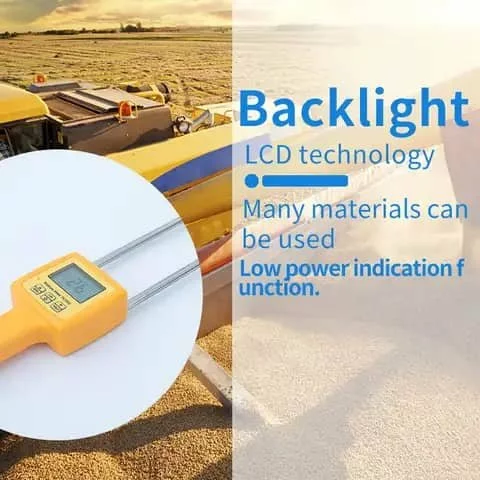 TK100S Digital Grain Moisture Meter - Wheat, Rice, Corn, Soybean Tester