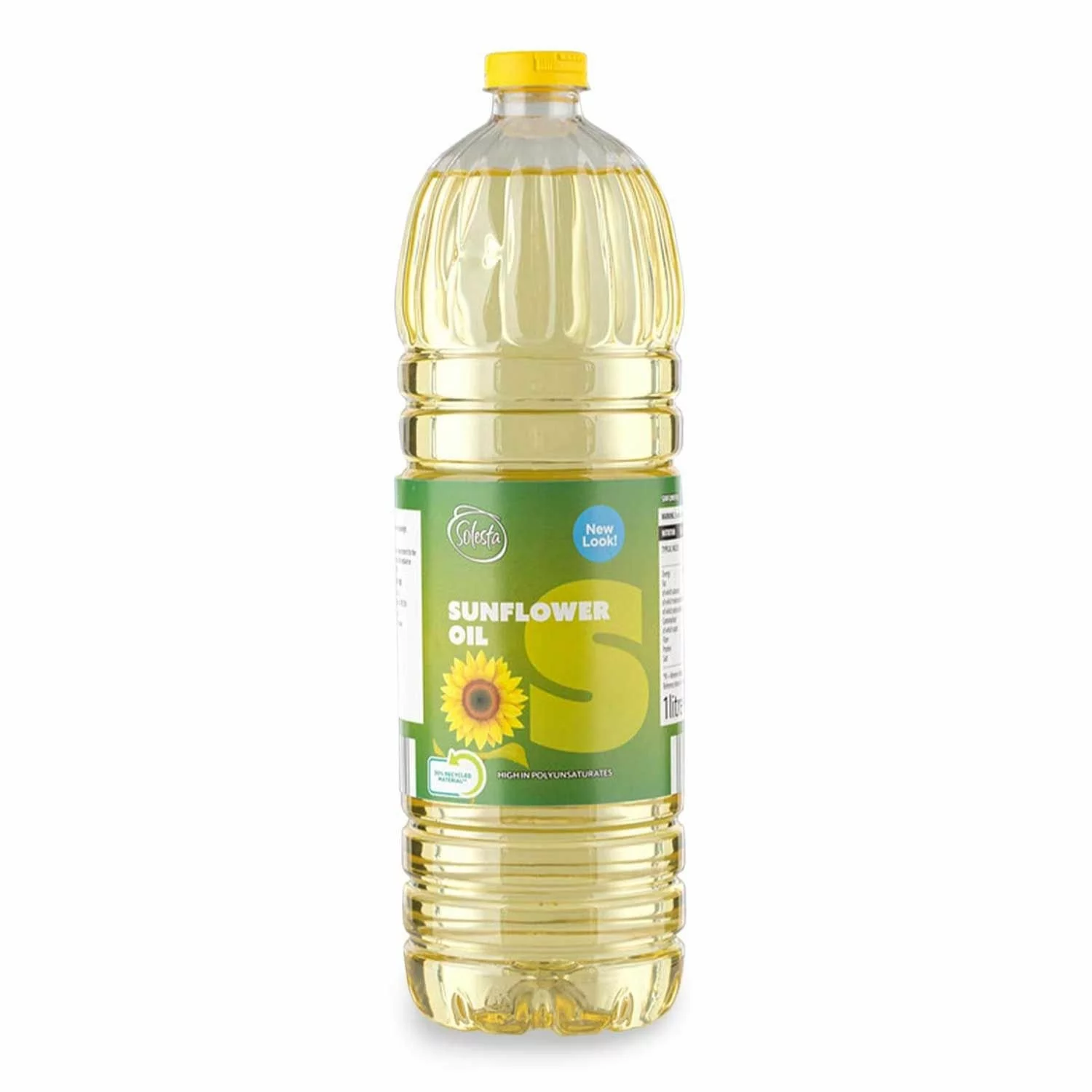 Solesta Pure Sunflower Oil 1L - High Vitamin E, Vegan, Frying & Baking