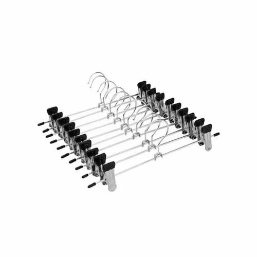 10-Pack Stainless Steel Space-Saving Clothes Hangers
