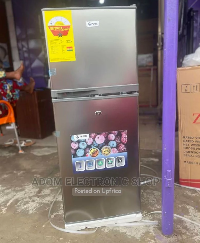 Pearl 118L Bottom-Freezer Fridge - No Frost, 4-Star, Inox Silver, 70/30 Split