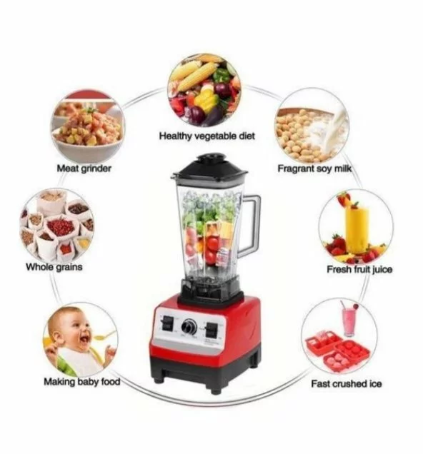 Dual-Cup Blender Set - 2L + 0.5L Jugs, 400W Stainless Steel Blades, Pulse Function