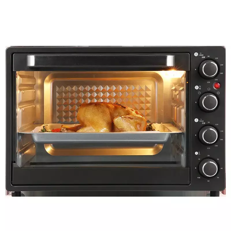 40L Convection Tabletop Oven - 1650W, 90–230°C, 60min Timer, 4 SS Tubes, Rotisserie & Air Fry