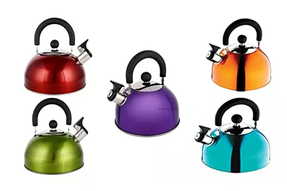 5-Liter Whistling Stovetop Kettle for Gas & Charcoal