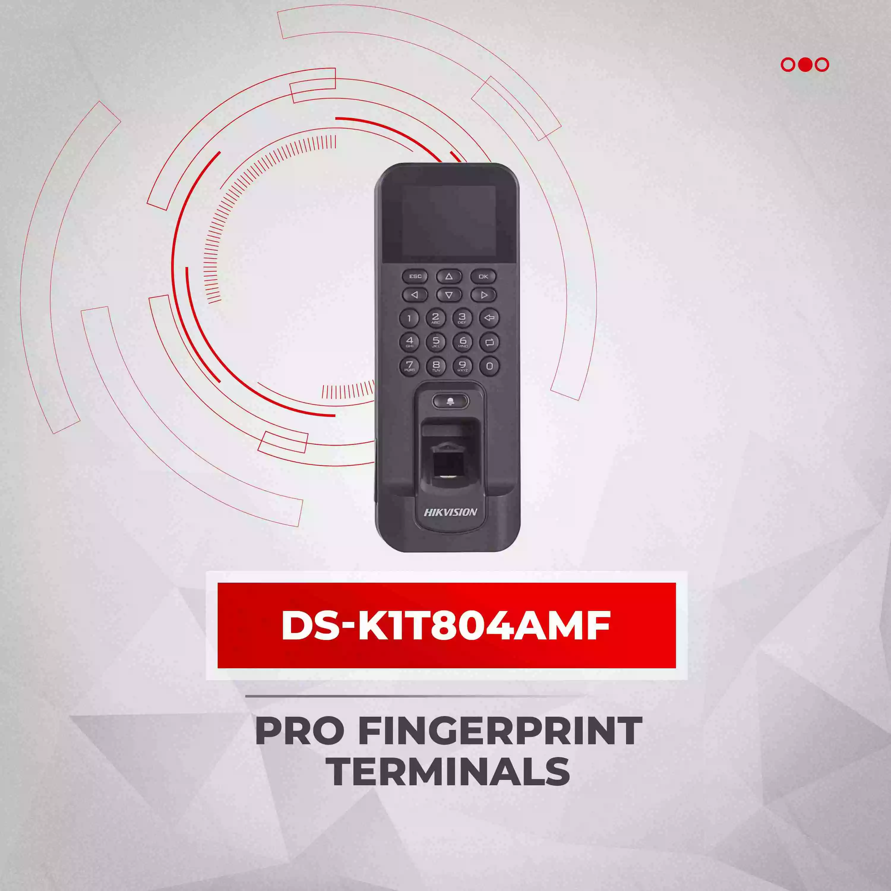 Hikvision DS-K1T341AM Pro Fingerprint Terminal - 3K Users, Mifare, WiFi, Alarm I/O