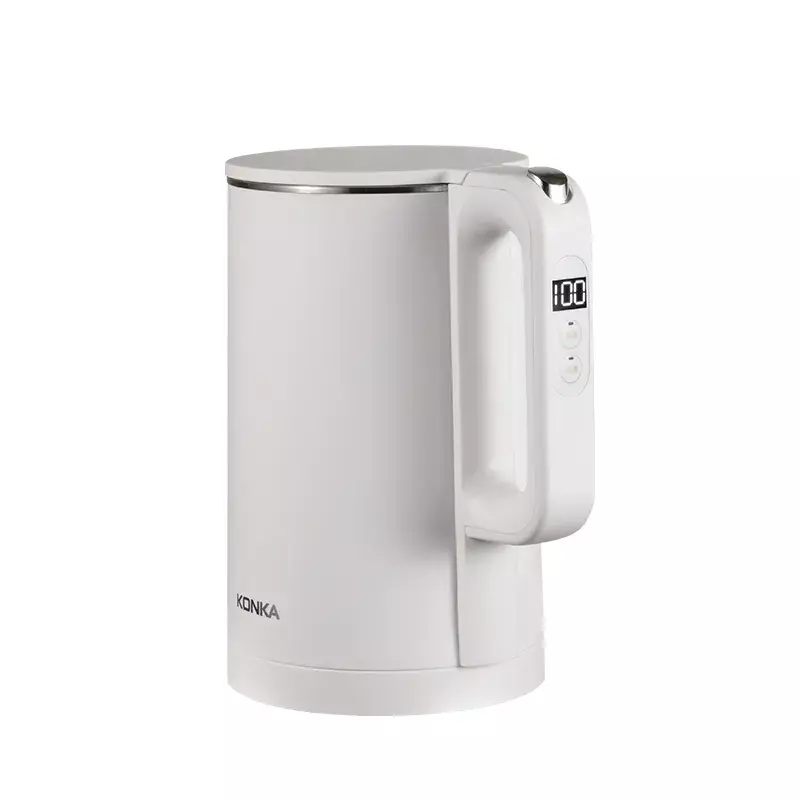 Konka 1.7L Touch Digital Kettle - 304SS Interior, LED Temp Display, Keep-Warm, 1500W Boil-Dry Protect
