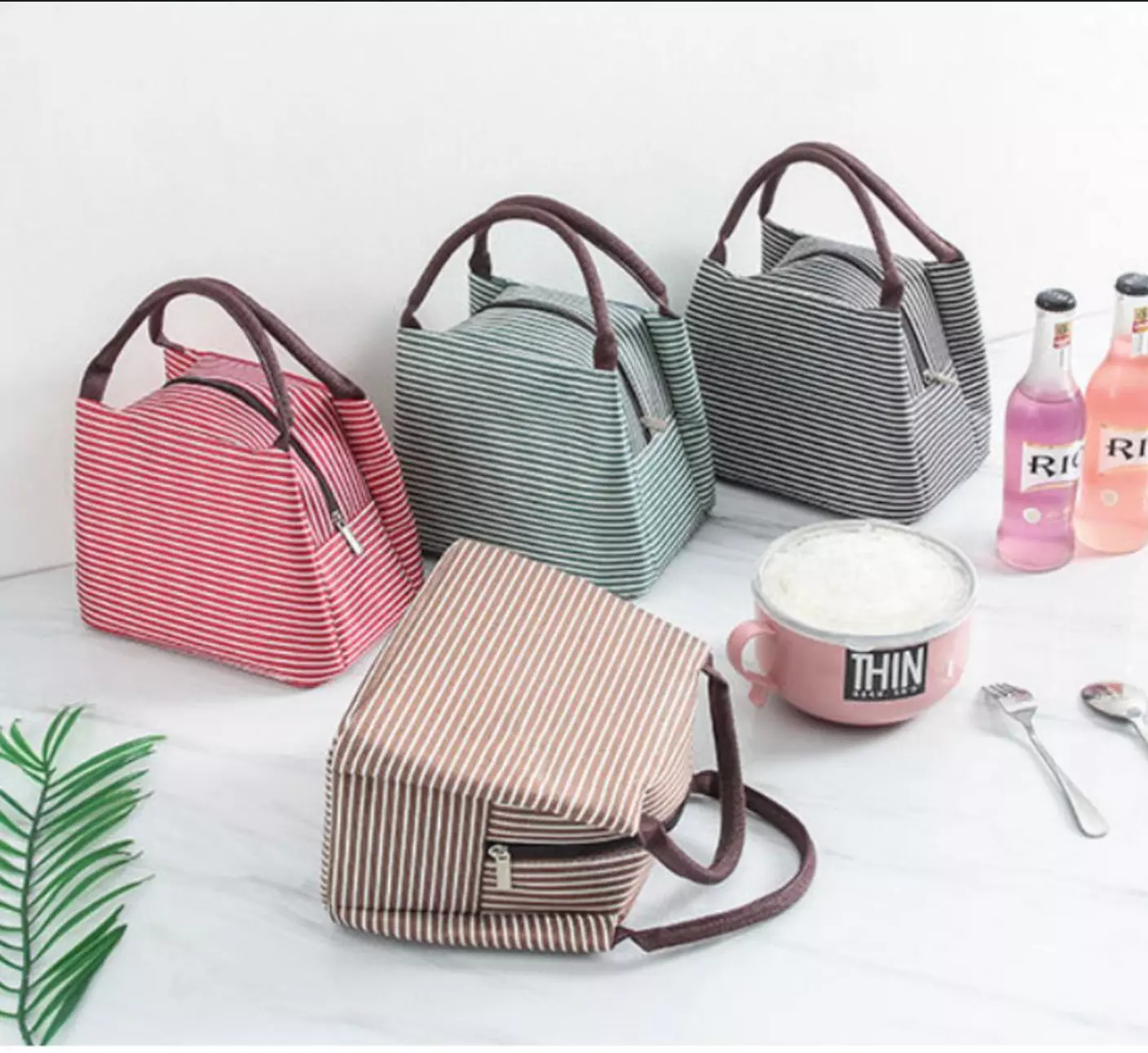 600D Insulated Lunch Cooler Bag - 10x8x6.7", Waterproof Thermal, Shoulder Strap, Picnic/School