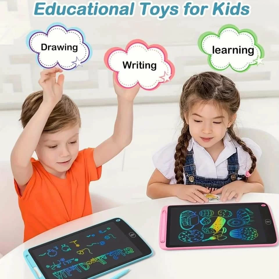 8.5" LCD Writing Tablet for Kids - Reusable Drawing Pad, Colorful Stroke, Lock Key