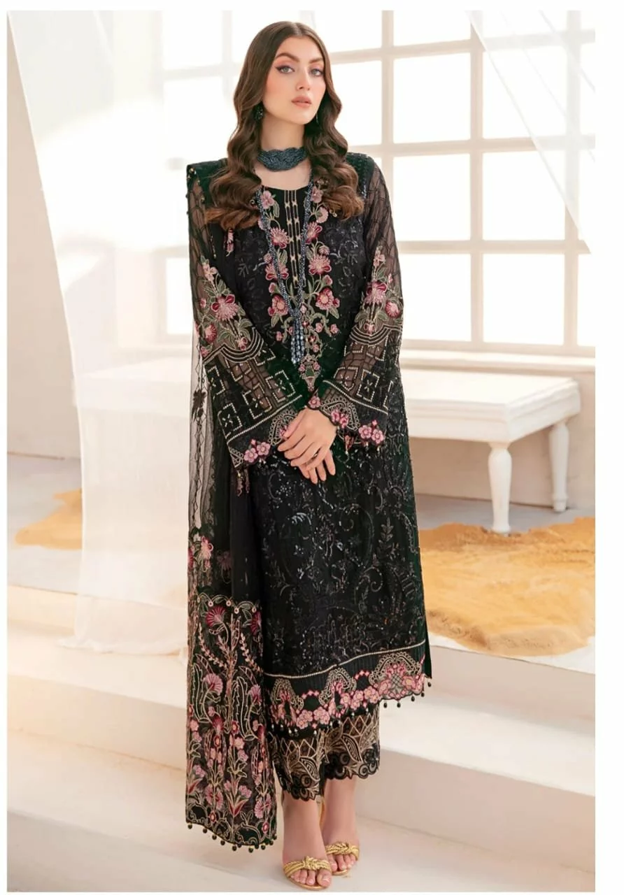 Embroidered Chiffon & Sequins Formal Wear Collection