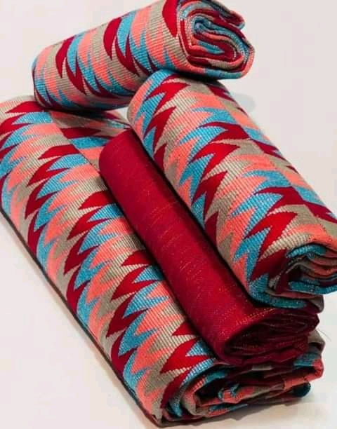 Authentic Ghanaian Handwoven Kente Cloth (Pure Cotton)