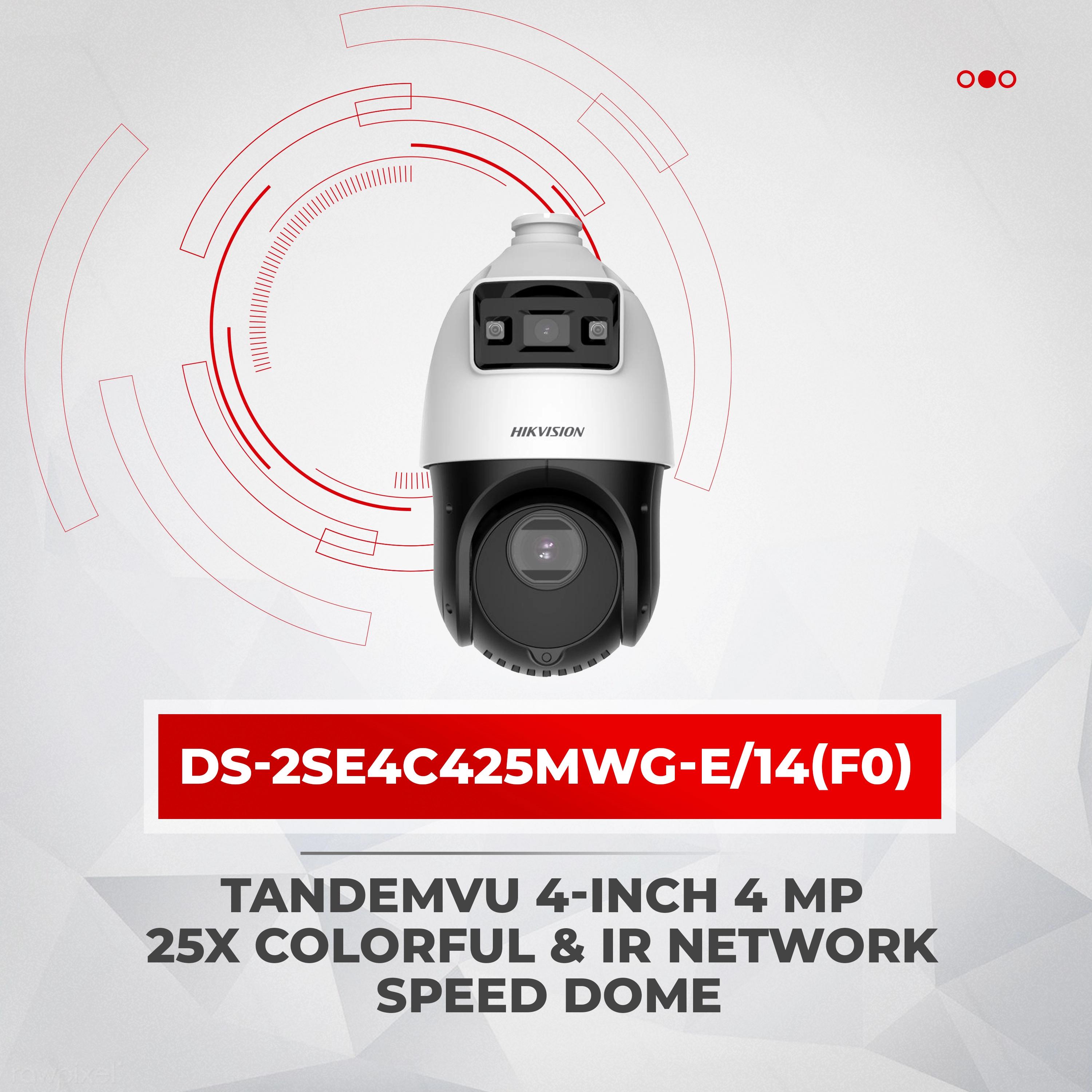 Hikvision 4MP 25x Network Speed Dome with ColorVu & DarkFighter