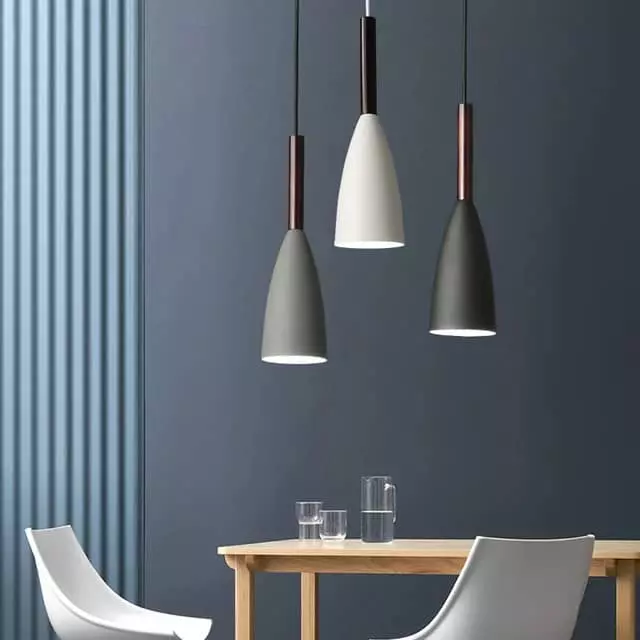 Nordic 3-Headed Metal Pendant Light for Dining Room & Bar