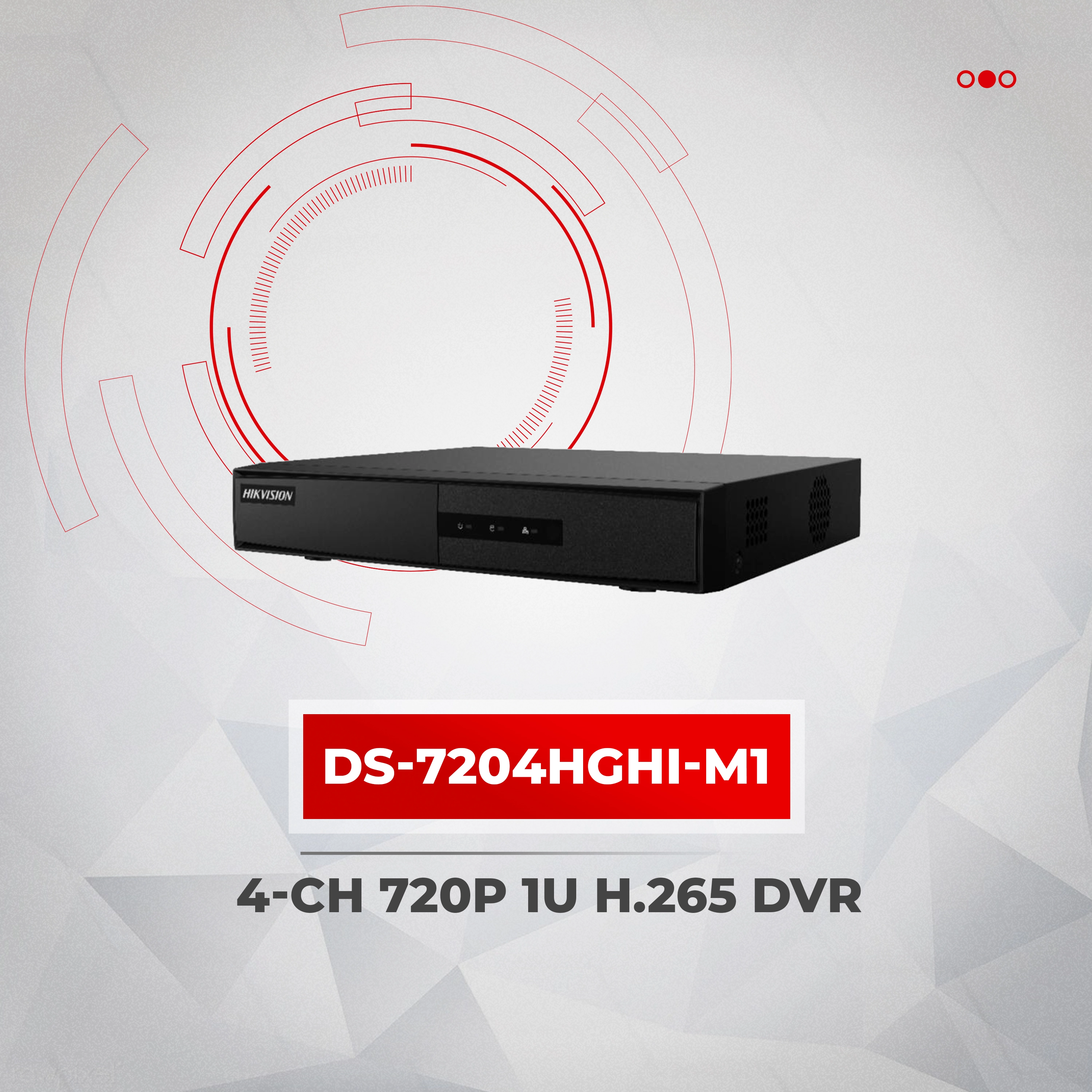 Hikvision iDS-7204HUHI-M1/S 4CH Turbo AcuSense DVR - 8MP Lite, 1080p@30fps, Audio Over Coax