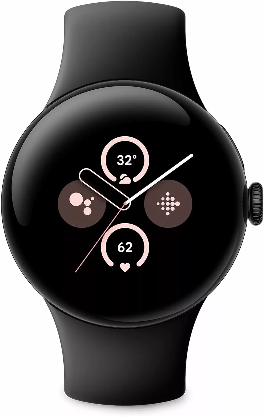 Google Pixel Watch 2 Wi-Fi - Fitbit AI Heart Rate, Stress & Skin Temp, Fall Detect, SOS, Matte Black