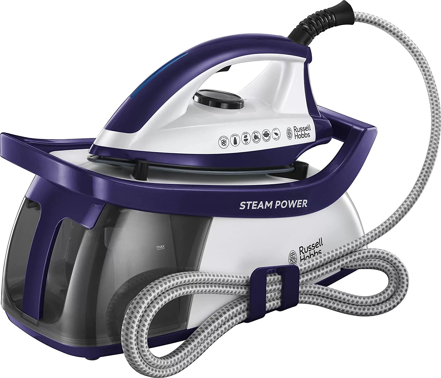 Russell Hobbs Series 3 Steam Generator Iron (2600W, Purple/White)