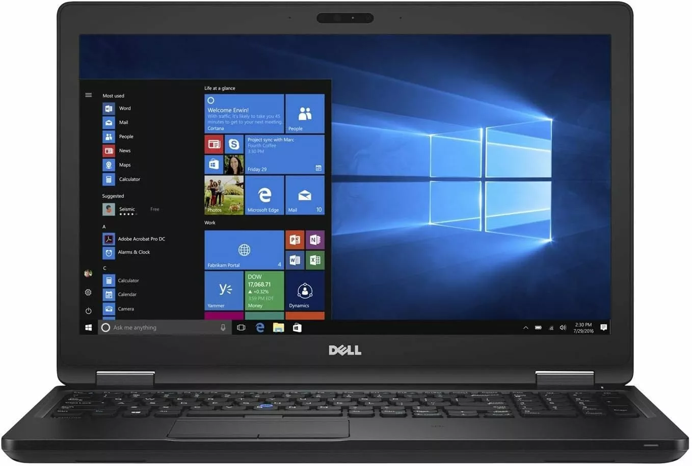 Dell Latitude 5580 15.6" FHD Business Laptop - i5-6300U, 8GB DDR4, 256GB SSD, Win10 Pro, Backlit KB