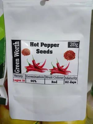 Legon 18 Cayenne Pepper Seeds - High-Yield Variety for Gardens & Farms