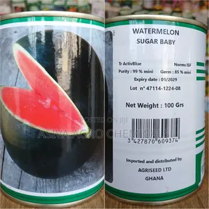 Sugar Baby Watermelon Seeds - Compact Hybrid with Sweet Red Flesh