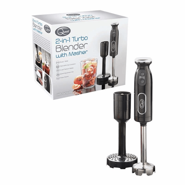 Quest Turbo Blender 2-in-1 - Blender & Grinder, Multiple Speeds