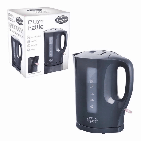 Quest 1.7L Kettle 35219 - Cordless, Rapid Boil