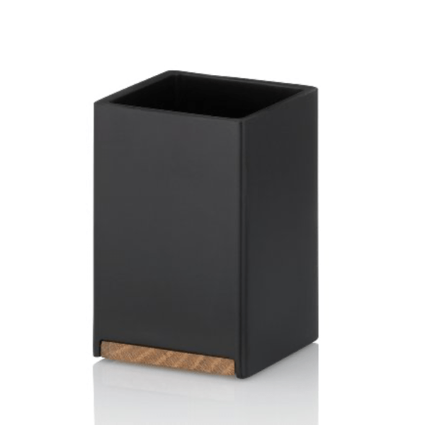 Kela Cube Tumbler - Matte Black, Oakwood, Multi-Use
