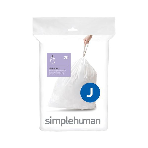 Simplehuman Code R Custom Fit Bin Liners, 20 Pack