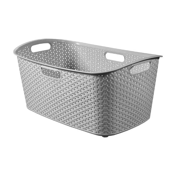 Curver Rattan Effect Laundry Basket 47L