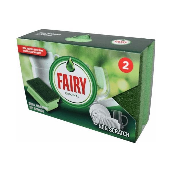 Fairy Dual Sponge Scourer with Crystals