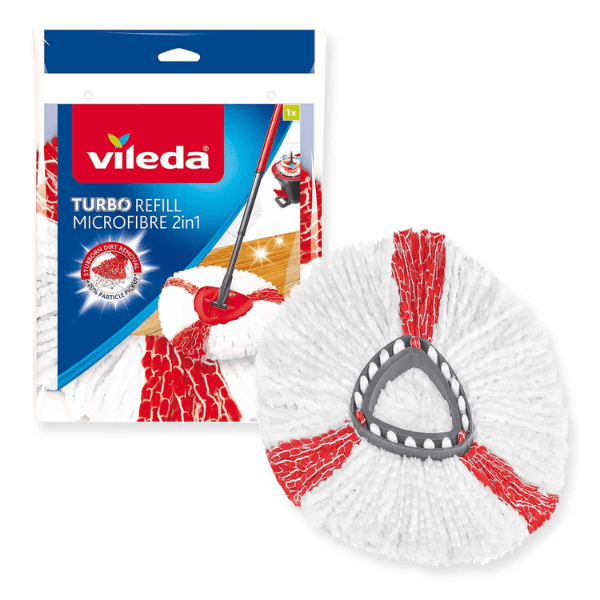 Vileda Easy Wring & Clean Turbo Microfibre Mop Refill Head