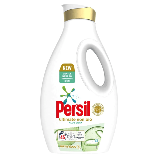 Persil Ultimate Non-Bio Aloe Vera Liquid Detergent 1.215L for Sensitive Skin