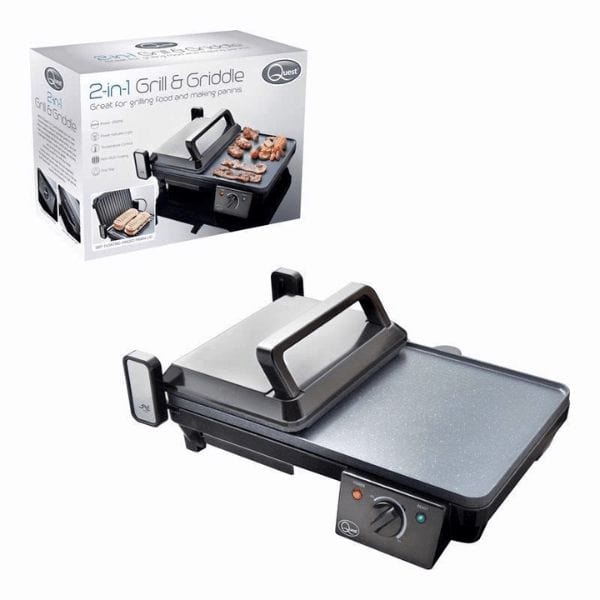 Quest Grill & Griddle 2-in-1 - Floating Hinge, Non-Stick