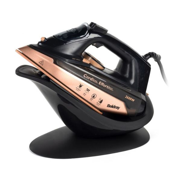 Beldray 2-in-1 Cordless Steam Iron Rose Gold – 2600W & Fast Heat-Up