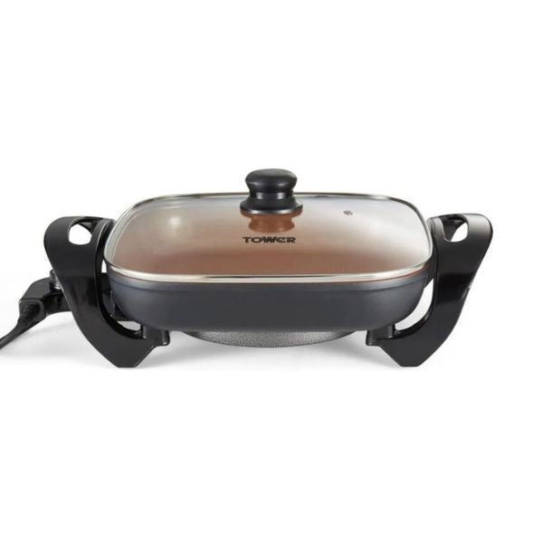 Tower Electric Frypan 30cm – Diecast Aluminium & Non-Stick Coating